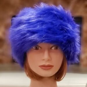 Cobalt Blue Fur Bucket Hat